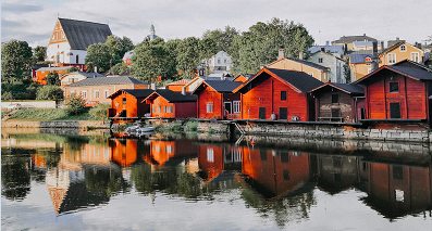 Porvoo - Red warehouses by the water